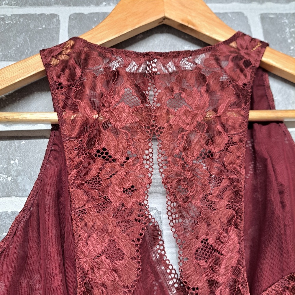 SOMA EMBRACEABLE LACE BRALETTE RACERBACK BRA XL Maroon Burgundy - Picture 8 of 8